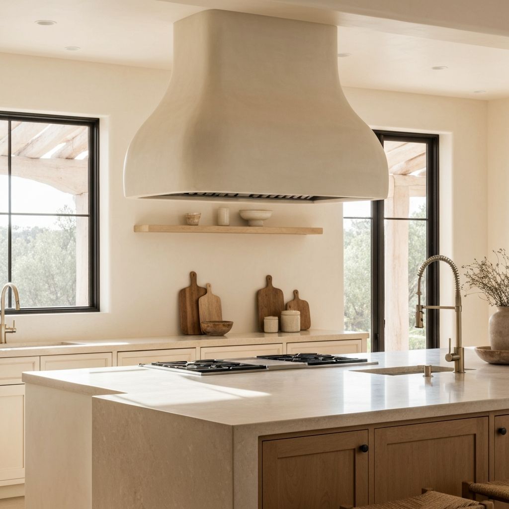 Silverleaf Estate Kitchen - Plaster Range Hood
