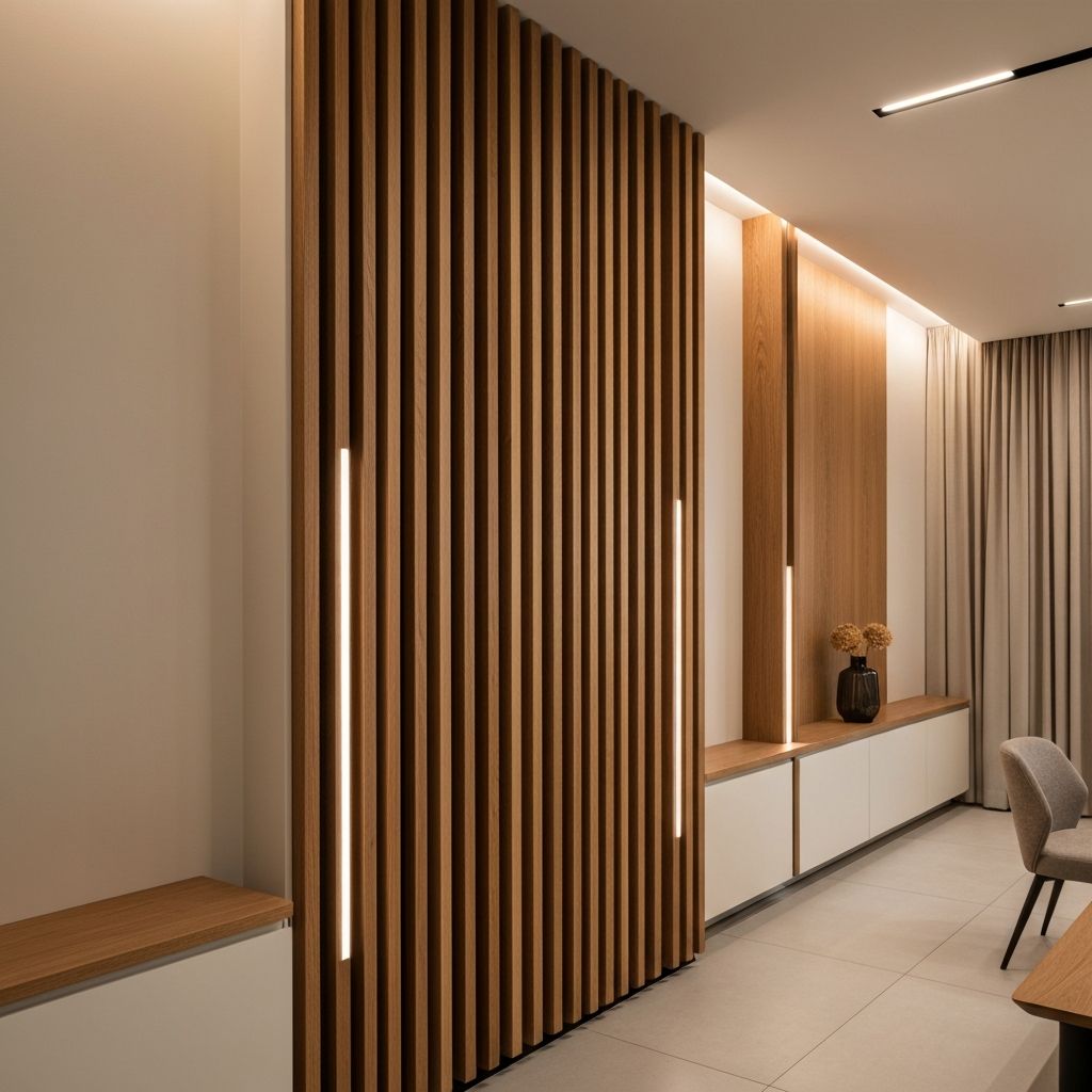 North Scottsdale Villa - Wood Slats & Fluted Panels